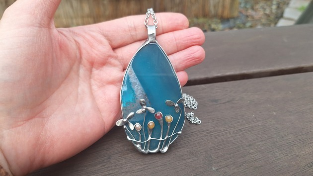 wisiory Niebieski ogród - wisiorek