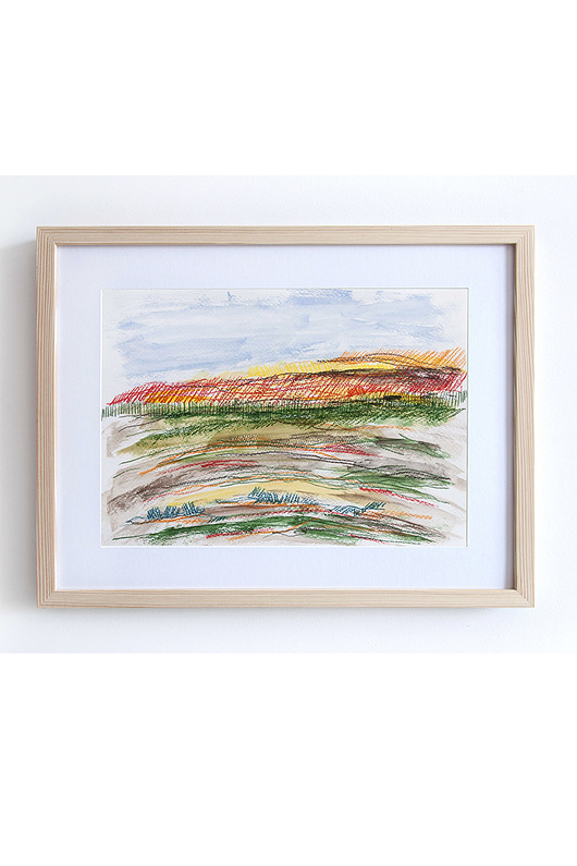 obrazy ORYGINAŁ - PEJZAŻ NO.14 - 21 cm x 30 cm