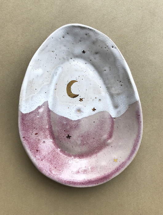 talerze, miski Ceramiczny nieregularny talerzyk nr 2