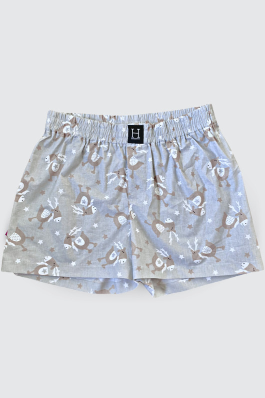 piżamy damskie Spodenki damskie do spania bokserki RENIFERY