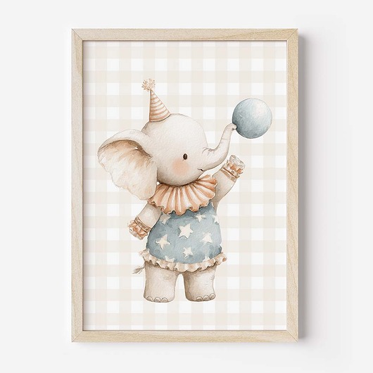 obrazy i plakaty do pokoju dziecięcego Plakat Na Ścianę Dla Dzieci Bajkowy Cyrk nr. 1