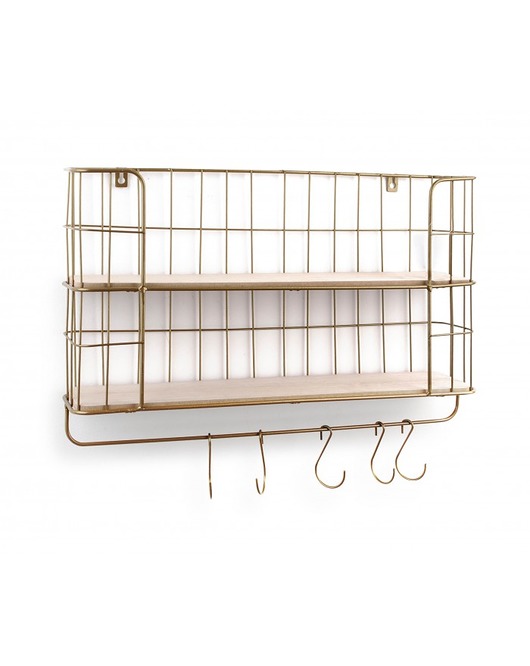 Półka Z Haczykami Mart Gold MIA home