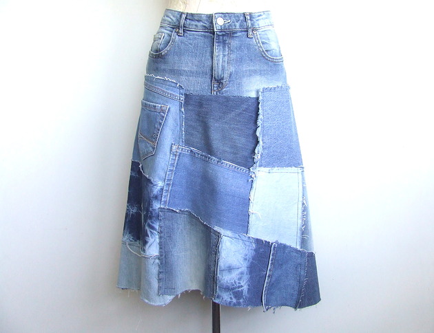 spódnice midi Całoroczna spódnica jeans r.42