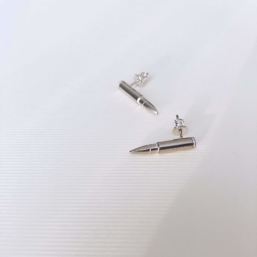 Kolczyki srebrne Eyes On Target - silver earrings Unikke Design