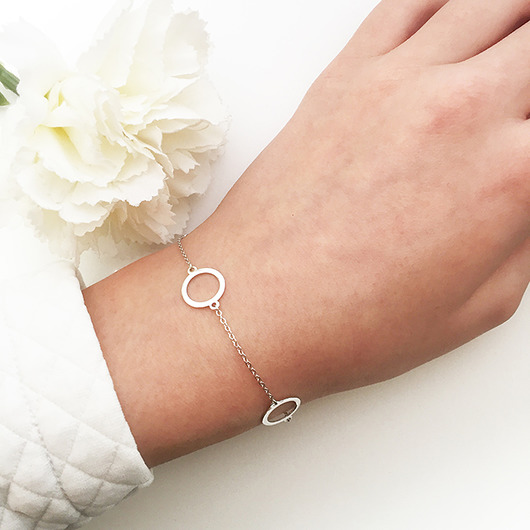 Bransoletka karma  koła, cirrcle bracelet Anemon Atelier