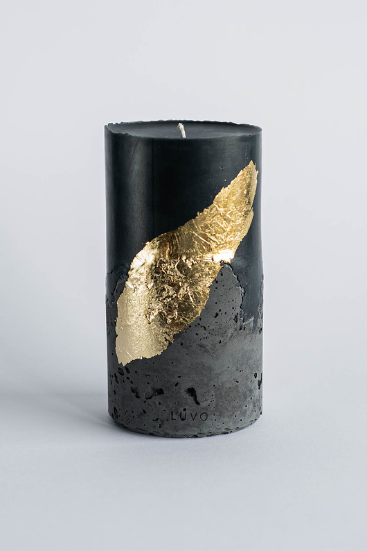 Świeca LUVO Faro Złota L Luvo Candles