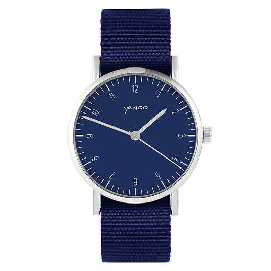 Zegarek yenoo - Simple - granatowy, nato yenoo
