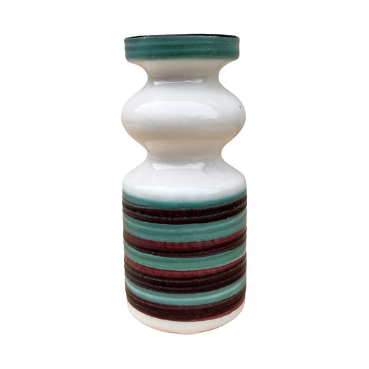 wazony Kolorowy ceramiczny wazon Strehla Keramik, Niemcy lata 60.