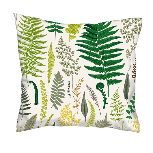 poduszki z grafiką poszewka w paprocie