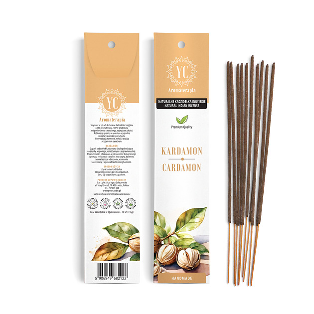 zapachy - inne Naturalne Kadzidła Indyjskie Kardamon 10szt.(16g)- Your Candle