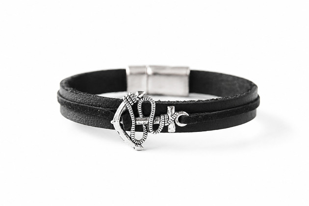 biżuteria męska Bransoletka męska ANCHOR & LEATHER