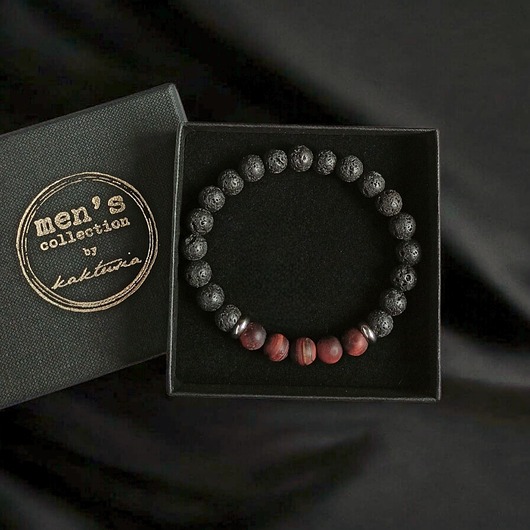 biżuteria męska Lawa & BAWOLE oko mat