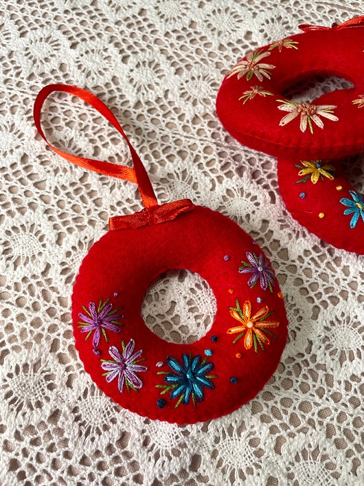 ozdoby choinkowe Zestaw świątecznych zawieszek #24