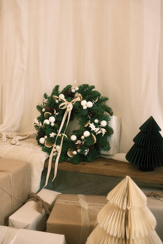 wianki bożonarodzeniowe Wianek świąteczny "Sereno"