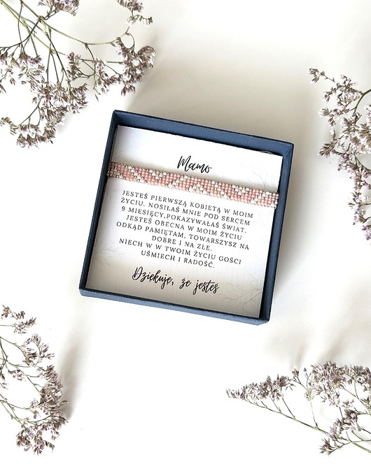 bransoletki z kamieni naturalnych Bransoletka prezent na Dzień Mamy