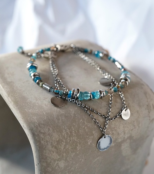 bransoletki srebrne ISTRIA - srebro i kamienie