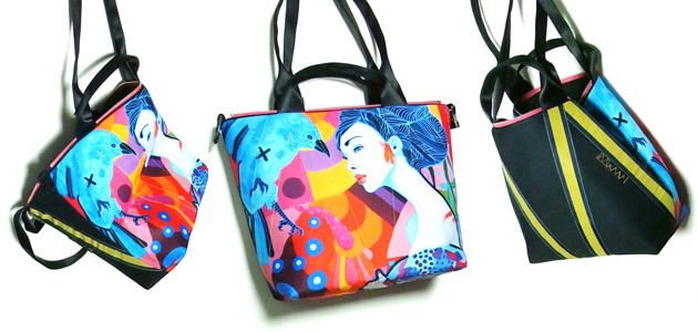 torby na ramię 1898 art MIMA bag SHORT & Marcin Painta print