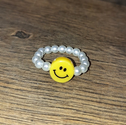 pierścionki elastyczne Smile pierścionek emotka