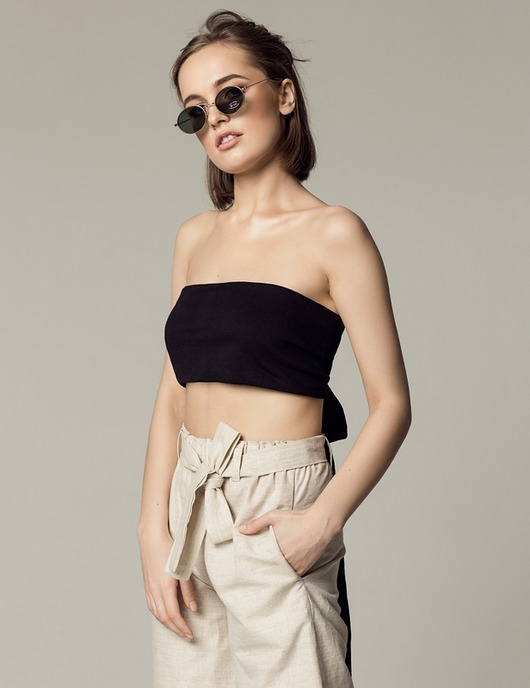 topy damskie Top Tulum czarny