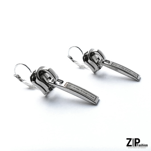 Designerskie rockowe kolczyki suwaki ZipFashion
