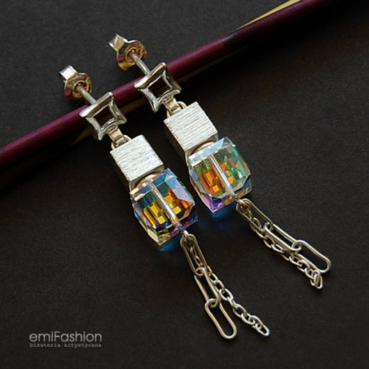Kostki kryształ Swarovski w srebrze MAREMI Jewelry