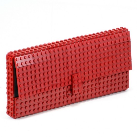 Bordowa kopertówka z klocków LEGO&#174; agabag