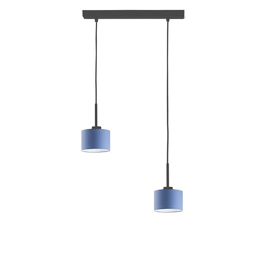 2-punktowa lampa wisząca na belce do pokoju dziecięcego MONTANA KIDS LYSNE