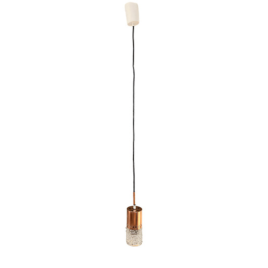 lampy wiszące Lampa wisząca proj. F. Perceny, VEB Narva Leuchten, Niemcy, lata 70.