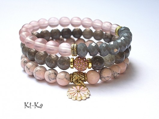 Grey and pink set /07-2014/ KiKa pracownia