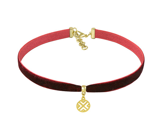 Choker - bordeaux velvet Lavoga