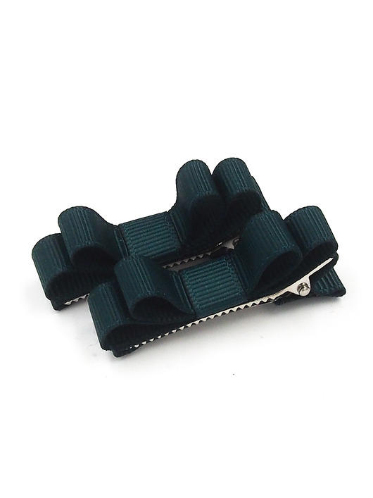 ozdoby do włosów dla dzieci Spinki do włosów Basic Bow Dark Green