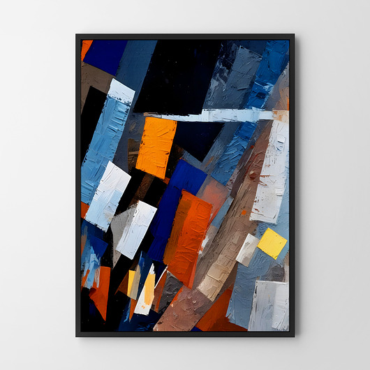 plakaty Plakat Abstrakcja malarska elegancka