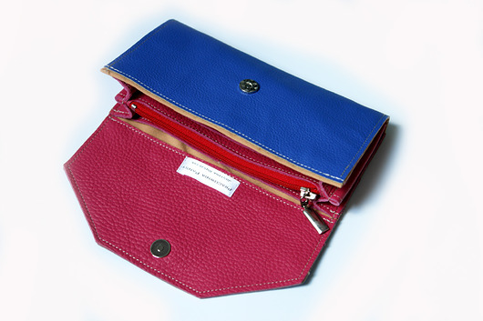 Portfel  Royal Blue -Pink Pansy