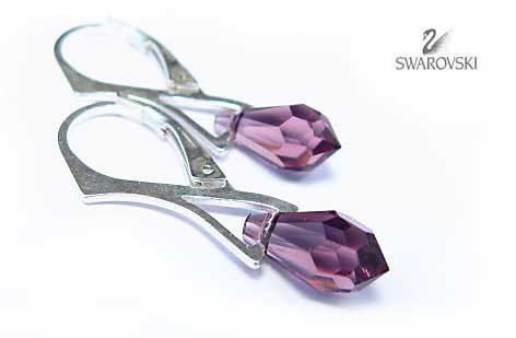 kryształ Swarovski >Ametystowe< Marta Latawiec