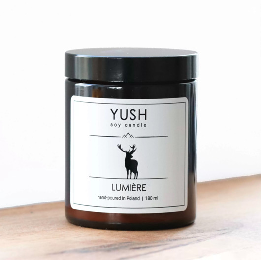 Świeca sojowa LUMIERE 180 ml -YUSH- yush