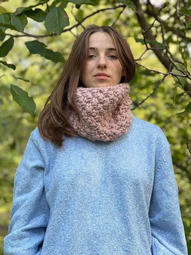 szale damskie Komin 100% merino