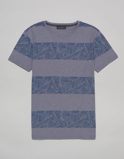 t-shirty męskie T-shirt caltagirone niebieski