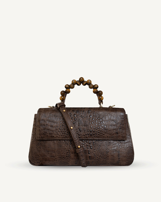 torby na ramię "Audrey M+" fasetowane tygrysie oko