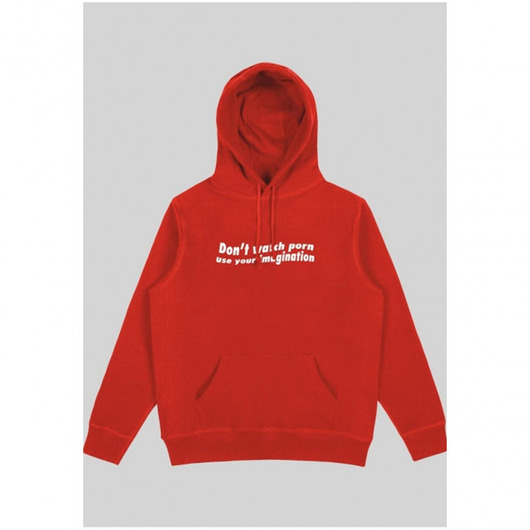 Bluza Don't Watch Red Hoodie Back to Black