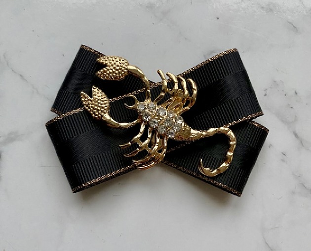 broszki Brosza na zamówienie  ze znakiem ZODIAKU Skorpion