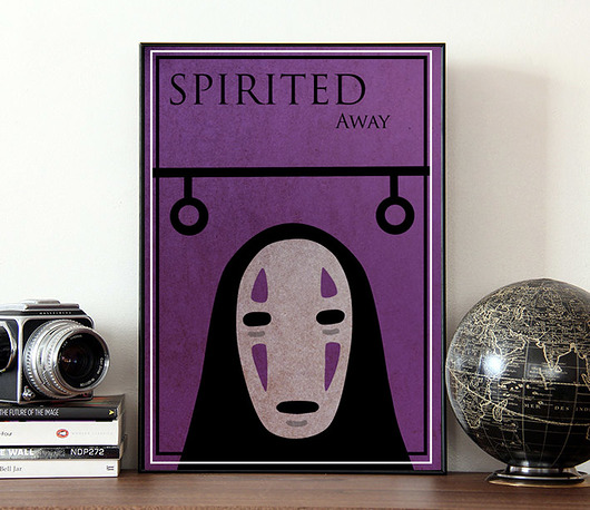 Spirited Away - plakat A4 minimalmill
