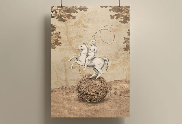 grafiki i ilustracje Plakat - kolaż - Thread - A4