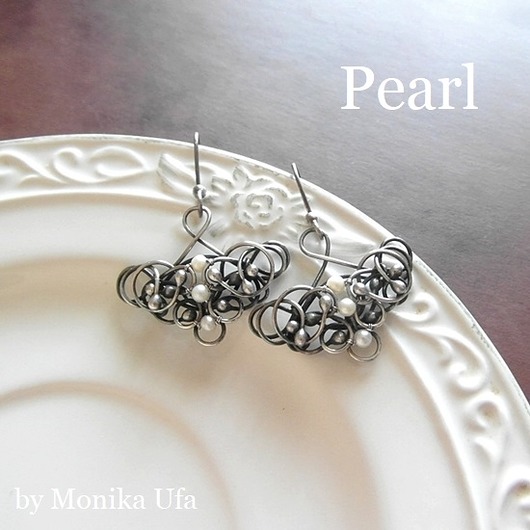 kolczyki wire wrapping Bewitching