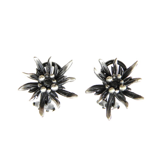 klipsy Szarotka mała - klipsy srebrne