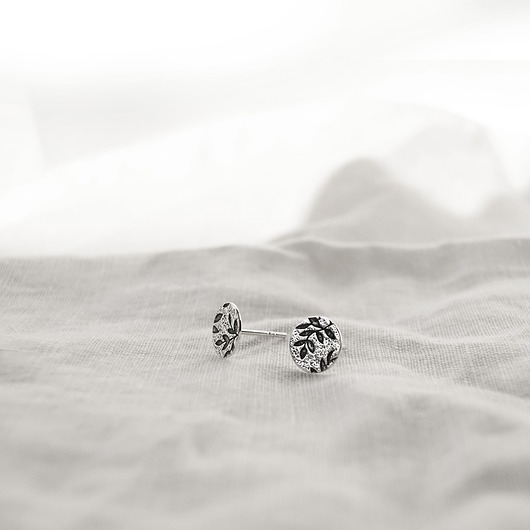 kolczyki srebrne Olive tree - srebrne kolczyki