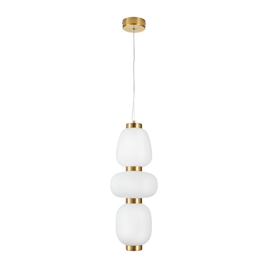 lampy wiszące Lampa wisząca BRILLA-3 LED złota 23 cm
