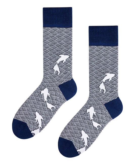 Skarpetki żakardowe Ryby Popsox