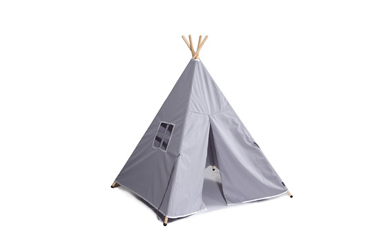 Namiot Tipi - Szary ze srebrną lamówką Nordville