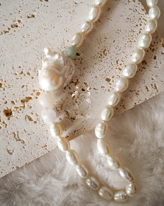 chokery Naszyjnik z perłą barokową