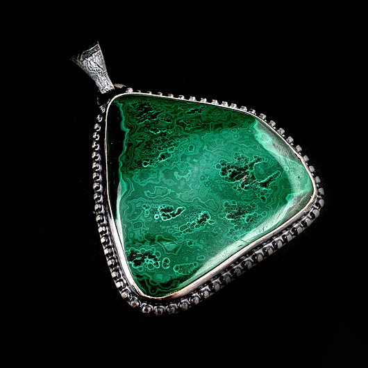 wisiory Amulet z malachitem
